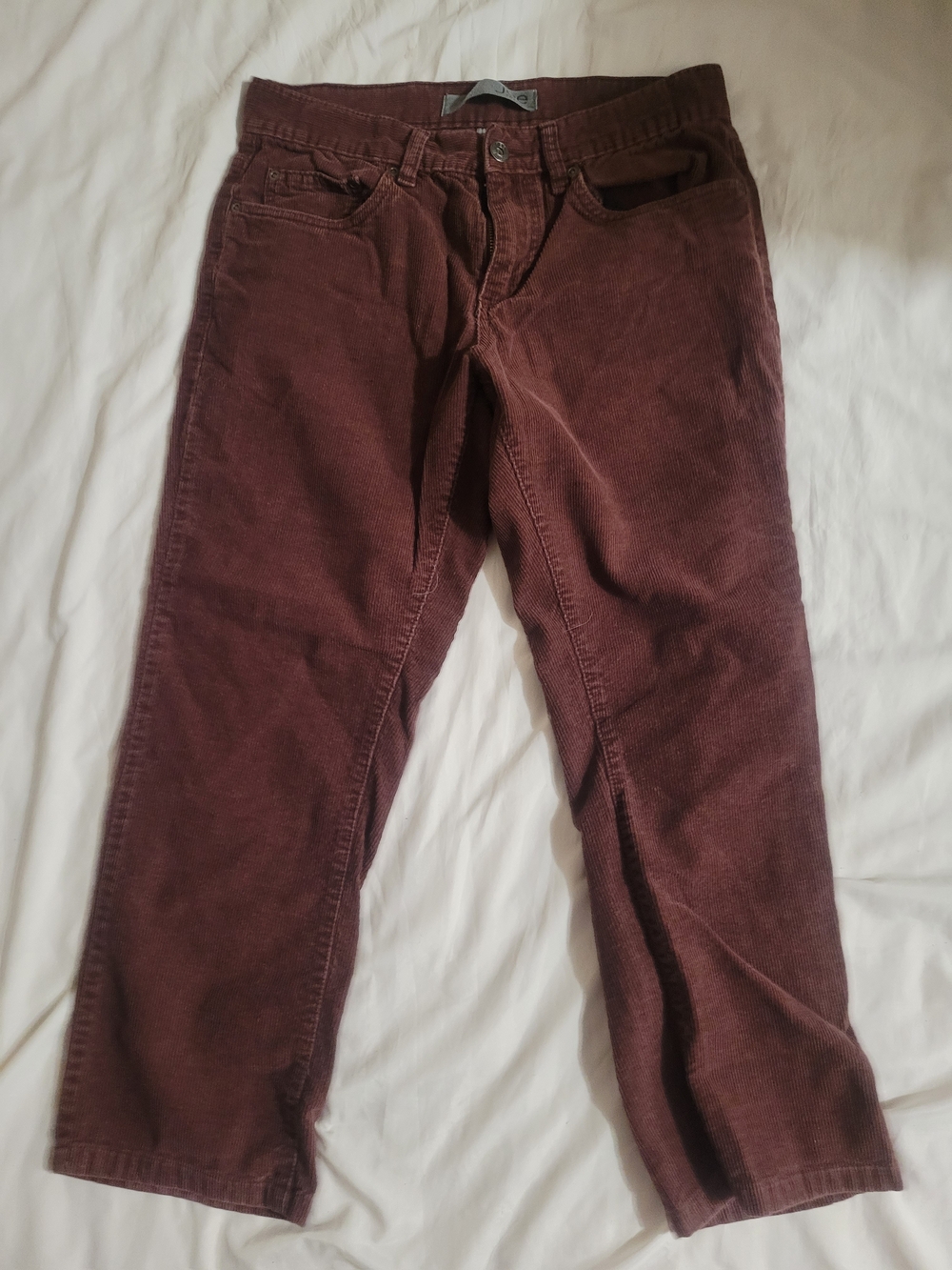 Joe Fresh Men's Corduroy Pants in Deep Burgundy